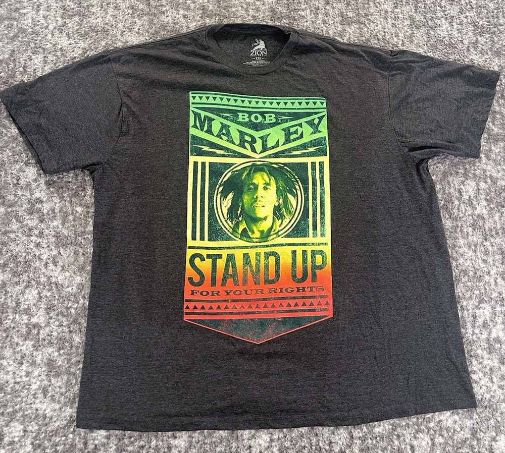 Bob Marley Stand Up For Your Rights Zion Mens Shirt Size XXL Y2K 2000s